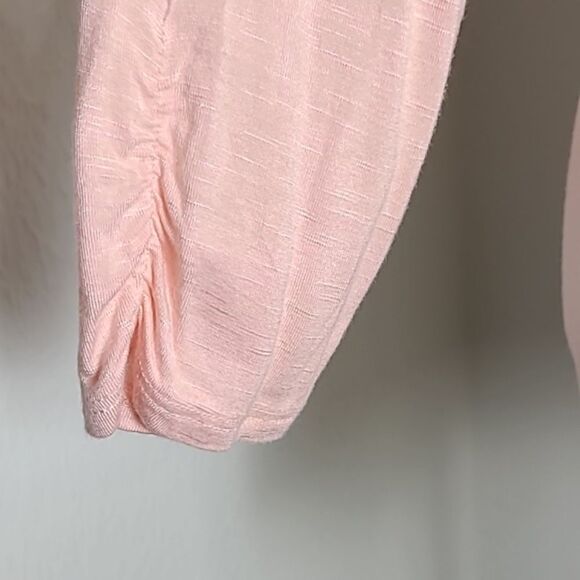 Maurices Pink Top with Embroidered Lace Neckline, Size Small - Picture 4 of 8